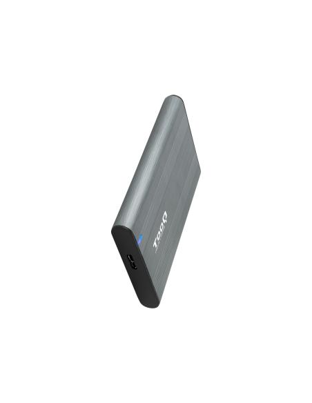 CAJA EXTERNA 2.5 TOOQ SATA USB3.1 GEN1 GRIS TQE-2503G