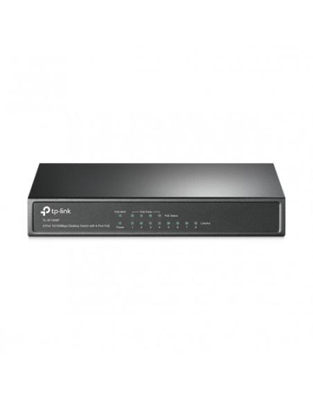 TP-LINK TL-SF1008P No administrado Fast Ethernet (10/100) Energía sobre Ethernet (PoE) Negro