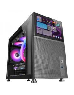 CARCASA MARS GAMING NEGRA MC-LCD / MICRO-ATX / PANTALLA LCD IPS 8" / SIN FUENTE / MCLCD