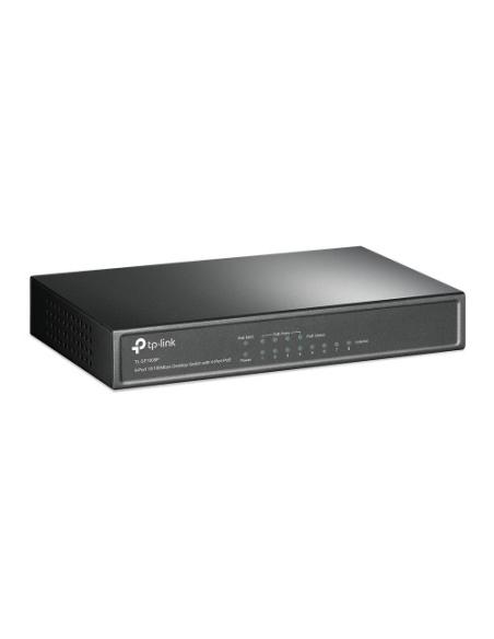 TP-LINK TL-SF1008P No administrado Fast Ethernet (10/100) Energía sobre Ethernet (PoE) Negro