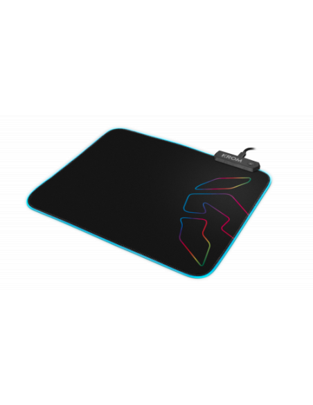 Krom Knout RGB Negro Alfombrilla de ratón para juegos