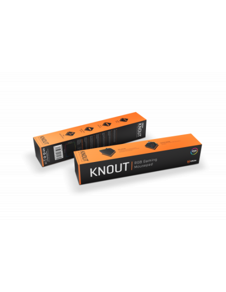 Krom Knout RGB Negro Alfombrilla de ratón para juegos