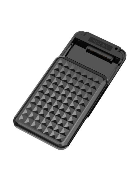 CAJA EXTERNA 2.5 9.5MM SATA A USB 3.0 USB3.1 GEN1 NEGRA AISENS ASE-2521B