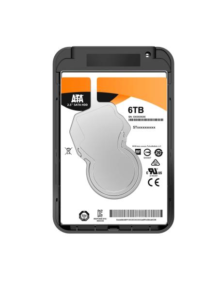 CAJA EXTERNA 2.5 9.5MM SATA A USB 3.0 USB3.1 GEN1 NEGRA AISENS ASE-2521B