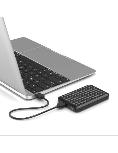 CAJA EXTERNA 2.5 9.5MM SATA A USB 3.0 USB3.1 GEN1 NEGRA AISENS ASE-2521B