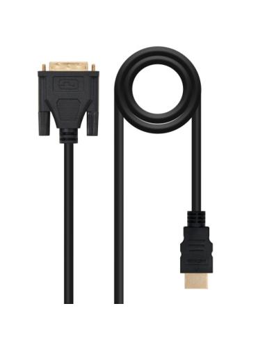 Nanocable HDMI - DVI, 3m DVI A Negro