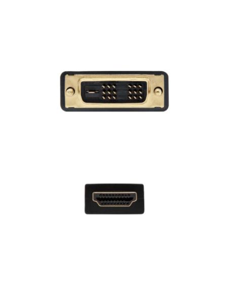 Nanocable HDMI - DVI, 3m DVI A Negro