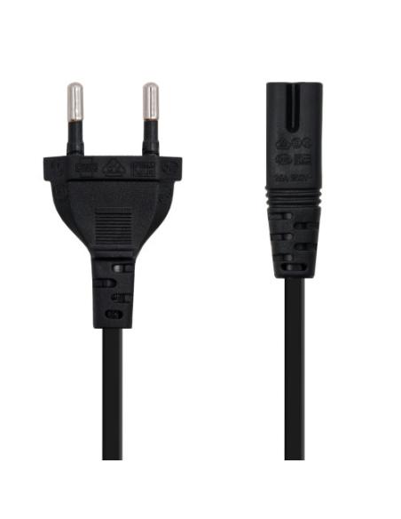 Nanocable 10.22.0402 cable de transmisión Negro 1,5 m CEE7/16 C7 acoplador