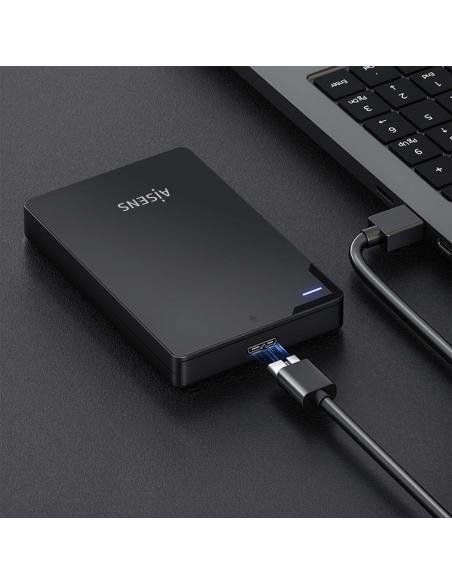 CAJA EXTERNA 2.5 9.5MM SATA A USB 3.0 USB3.1 GEN1 NEGRA AISENS ASE-2520B