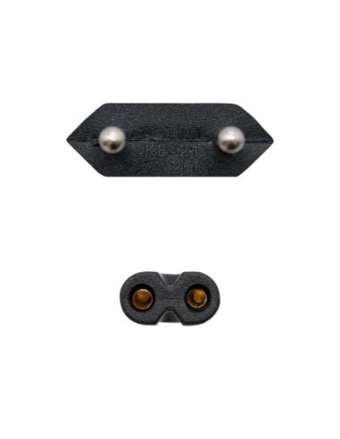 Nanocable 10.22.0402 cable de transmisión Negro 1,5 m CEE7/16 C7 acoplador