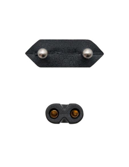 Nanocable 10.22.0402 cable de transmisión Negro 1,5 m CEE7/16 C7 acoplador