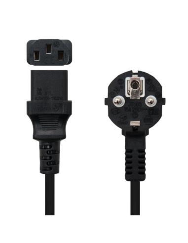 Nanocable 10.22.0103 cable de transmisión Negro 3 m C13 acoplador CEE7/7