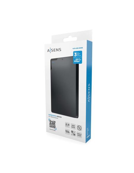 CAJA EXTERNA 2.5 9.5MM SATA A USB 3.0 USB3.1 GEN1 NEGRA AISENS ASE-2520B