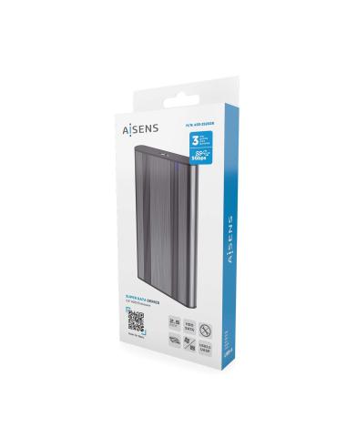 CAJA EXTERNA 2.5 9.5MM SATA A USB 3.0 USB3.1 GEN1 GRIS AISENS ASE-2526GR