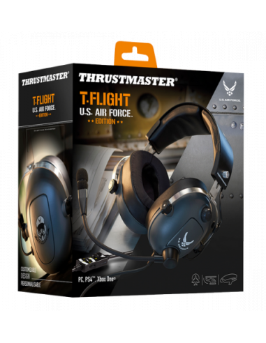 Thrustmaster T.Flight U.S. Air Force Edition Auriculares Diadema Conector de 3,5 mm Negro