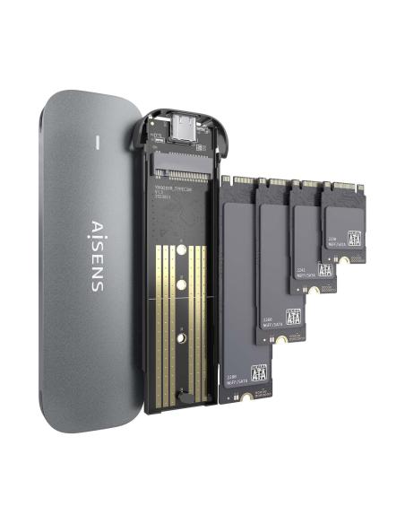 CAJA EXTERNA M.2 NGFF ASM2-006GRY SATA A USB3.1 GEN1 GRIS AISENS ASM2-006GRY