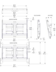 VOGELS GAMA PROFESIONAL PFW 6000 SERIES NEGRO 2