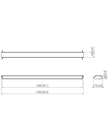 VOGELS GAMA PROFESIONAL COMPONENTES PARA VIDEO WALL SUELO, TECHO Y TECHO SUELO PFA 9130 CONNECT-IT VIDEO WALL CROSS BAR 1500MM N