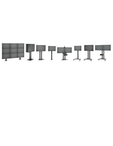 VOGELS GAMA PROFESIONAL BASES A SUELO PARA TUBOS CONNECT-IT FLOOR PUC27XX PFF 7040 FLOOR PLATE BACK TO BACK LARGE NEGRO (PFF7040