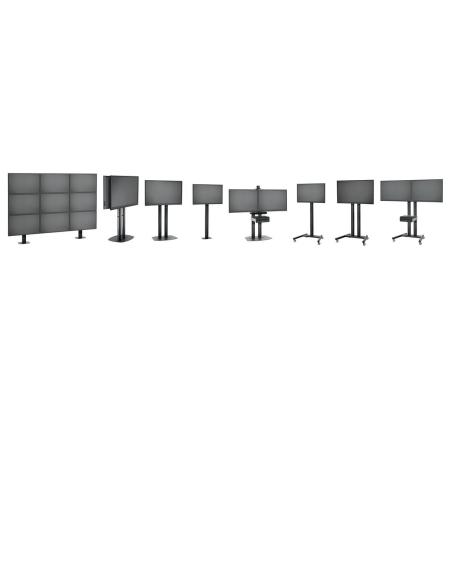 VOGELS GAMA PROFESIONAL BASES A SUELO PARA TUBOS CONNECT-IT FLOOR PUC27XX PFF 7040 FLOOR PLATE BACK TO BACK LARGE NEGRO (PFF7040