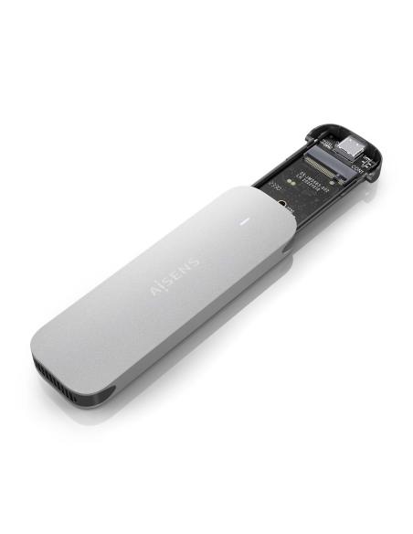 CAJA EXTERNA M.2 NGFF ASM2-025SL NVME A USB3.2 GEN2 PLATA AISENS ASM2-025SL