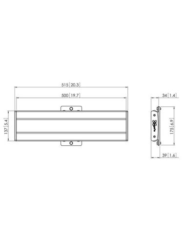 VOGELS PFB 3405 INTERFACE BAR 515MM SILVER