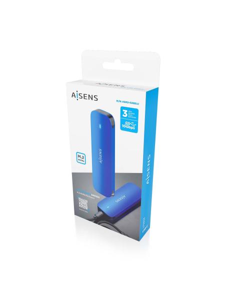 CAJA EXTERNA M.2 NGFF ASM2-026BLU NVME A USB3.2 GEN2 AZUL AISENS ASM2-026BLU