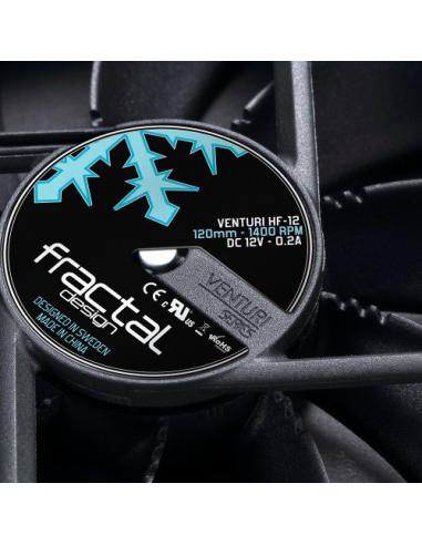 Fractal Design Venturi HP-12 PWM Carcasa del ordenador Ventilador 12 cm Negro, Gris