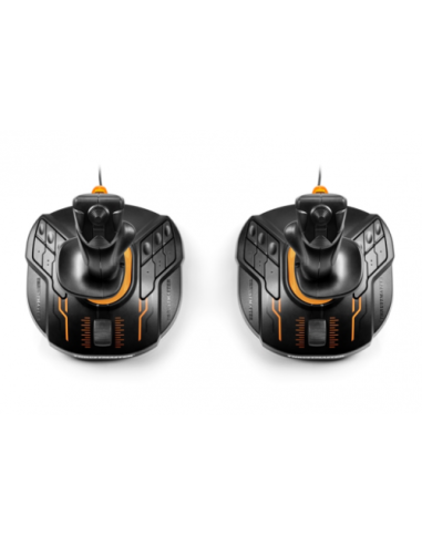 Thrustmaster T.16000M FCS SPACE SIM DUO Negro, Naranja USB Palanca de mando Analógico/Digital PC