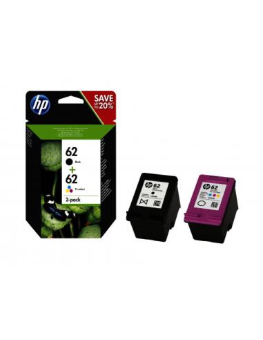 HP 62 CARTUCHO DE TINTA HP62 NEGRO - TRICOLOR (N9J71AE)