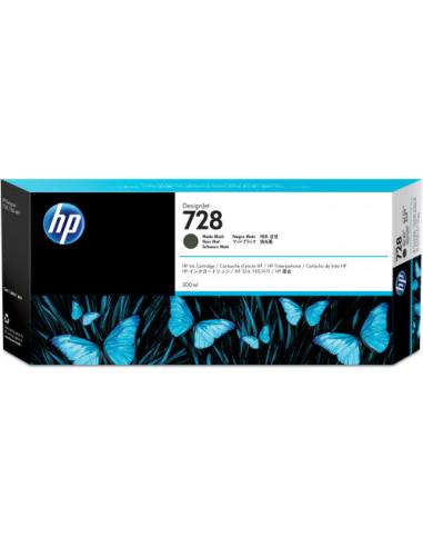 HP Cartucho de tinta DesignJet 728 negro mate de 300 ml