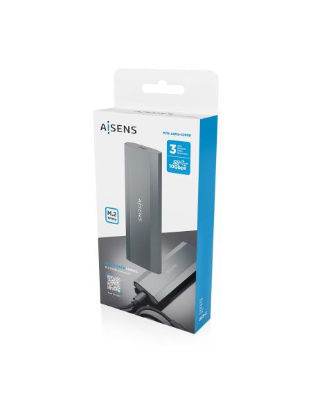 CAJA EXTERNA M.2 (NGFF) ASM2-029GR NVME A USB3.2 GEN2 GRIS AISENS ASM2-029GR