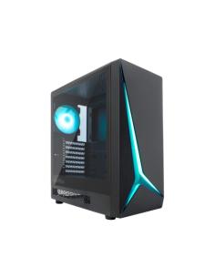 CARCASA COOLBOX GAMING ATX GA450 START LIGHT NEGRA / SIN FUENTE / USB-C 3.2 / 1 VENTILADOR / RGB / COO-CHA-GA450B-0