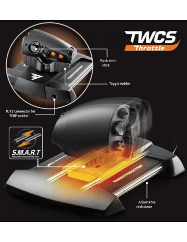 Thrustmaster T.16000M FCS Flight Pack Palanca de mando Mac,PC Analógico/Digital USB Negro
