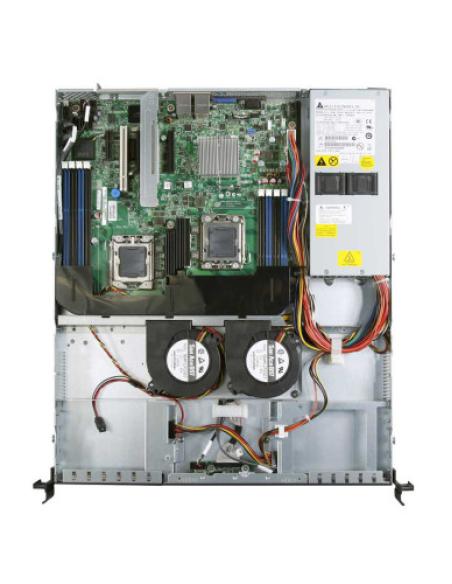 Intel SR1630BCR servidor barebone Intel® 5500 LGA 1366 (Socket B) Bastidor (1U) Aluminio, Negro