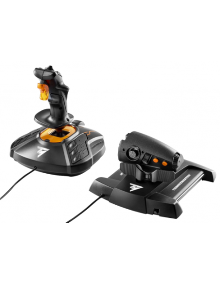 Thrustmaster T-16000M FCS Hotas Negro, Naranja USB Palanca de mando Analógico/Digital MAC, PC