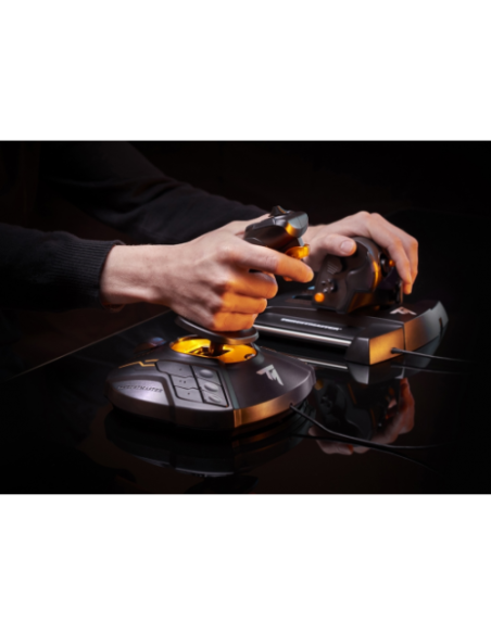 Thrustmaster T-16000M FCS Hotas Negro, Naranja USB Palanca de mando Analógico/Digital MAC, PC