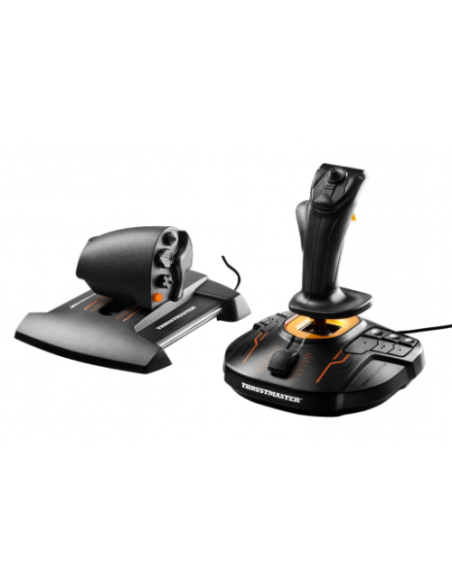 Thrustmaster T-16000M FCS Hotas Negro, Naranja USB Palanca de mando Analógico/Digital MAC, PC