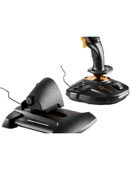 Thrustmaster T-16000M FCS Hotas Negro, Naranja USB Palanca de mando Analógico/Digital MAC, PC