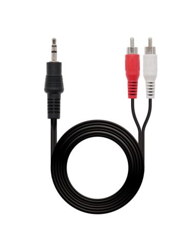 NANOCABLE CABLE AUDIO ESTEREO, 3.5/M-2XRCA/M, 5.0 M (10.24.0305)