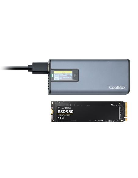 CAJA EXTERNA M.2 NVMESATA COOLBOX MINICHASE PS32 USB3.2GEN2 COO-MCM-M2F