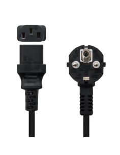 Nanocable 10.22.0105 cable de transmisión Negro 5 m C13 acoplador CEE7/7 2