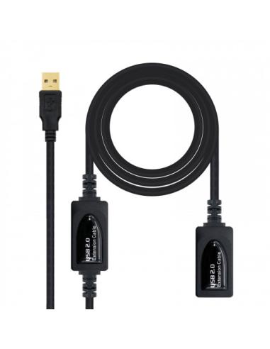 Nanocable 10.01.0213 cable USB 15 m 2.0 USB A Negro