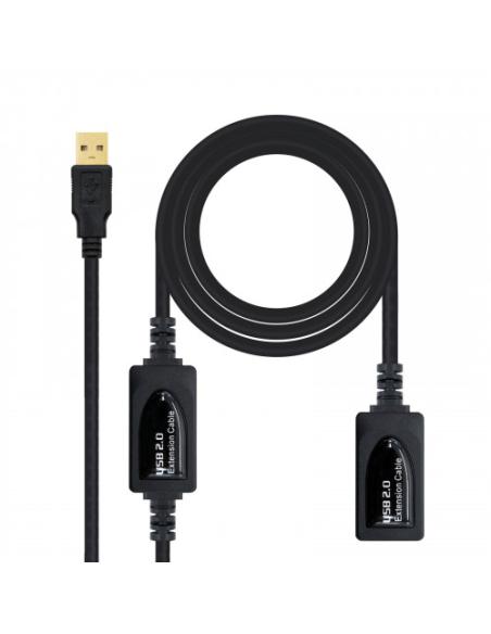 Nanocable 10.01.0213 cable USB 15 m 2.0 USB A Negro
