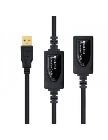 Nanocable 10.01.0213 cable USB 15 m 2.0 USB A Negro