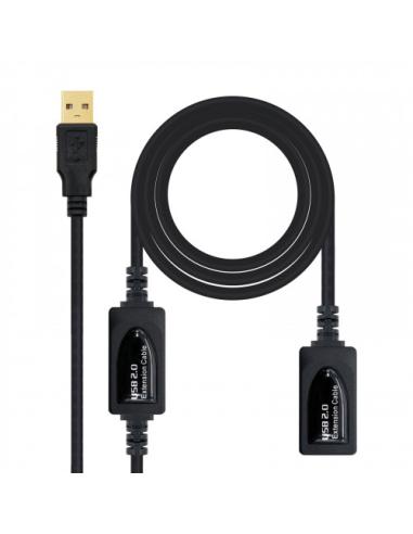 Nanocable 10.01.0213 cable USB 15 m 2.0 USB A Negro