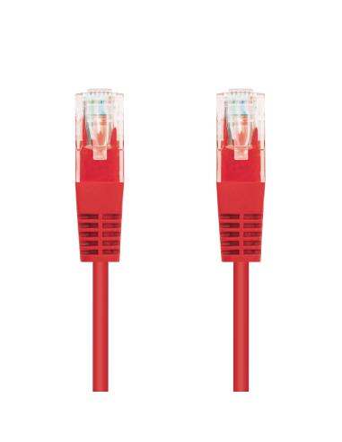 NANOCABLE CABLE RED LATIGUILLO RJ45 CAT.5E UTP AWG24, ROJO, 0.5 M (10.20.0100-R)
