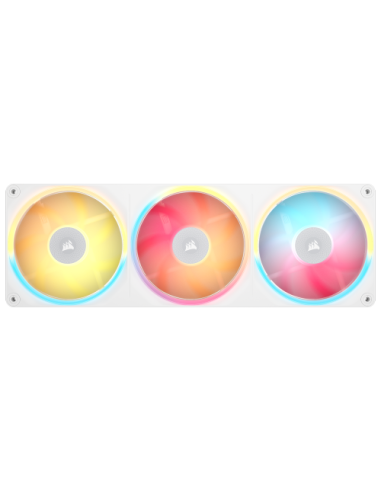 VENTILADOR CAJA CORSAIR LX-R RGB SERIES ICUE LINK LX360-R RGB WHITE 360MM RGB FAN TRIPLE FAN CO-9051068-WW
