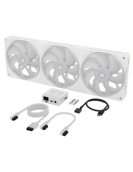 VENTILADOR CAJA CORSAIR LX RGB SERIES ICUE LINK LX360 RGB WHITE 360MM RGB FAN TRIPLE FAN CO-9051066-WW