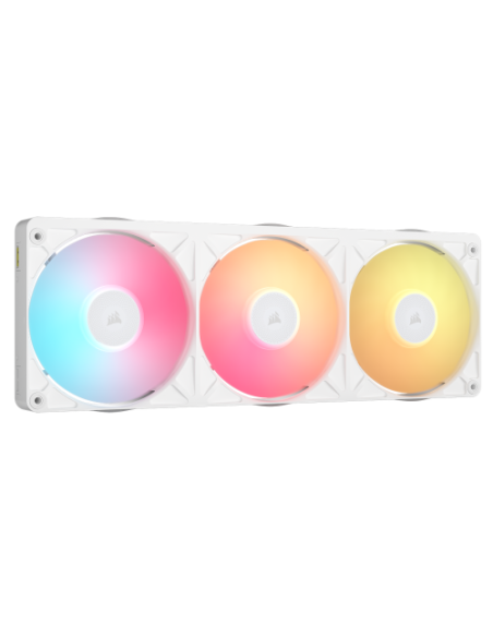 VENTILADOR CAJA CORSAIR RX II RGB SERIES ICUE LINK RX360 II UNIFIED FRAME RGB WHITE WITH ICUE LINK SYSTEM HUB 360MM RGB FAN TRIP